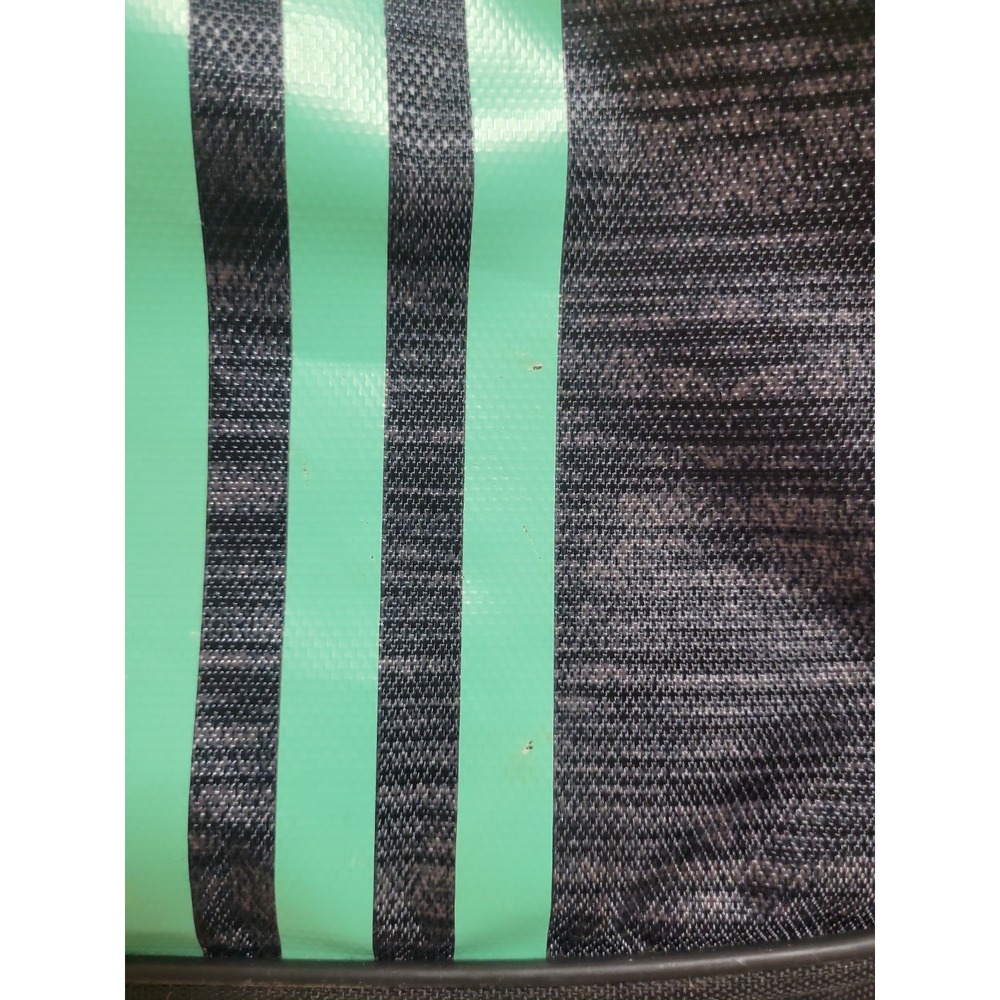 adidas Drawstring Gym Sack Backpack Black Green Pink, 3 Pockets, Zip - Picture 3 of 4